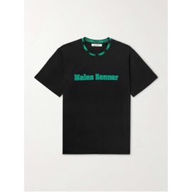 웨일즈 보너 WALES BONNER Logo-Appliqued Organic Cotton-Jersey T-Shirt 1647597328741100