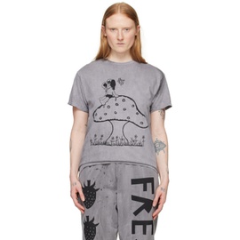 WESTFALL Gray Mushroom Snoppy T-Shirt 241944F110001