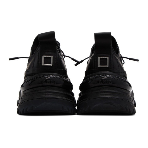  우영미 WOOYOUNGMI Black Double Lace Low Top Sneakers 232704M237003