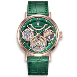 Waldhoff MEN'S Ultramatic II Calfskin Rose Gold-tone Dial Watch Ultramatic II Emerald