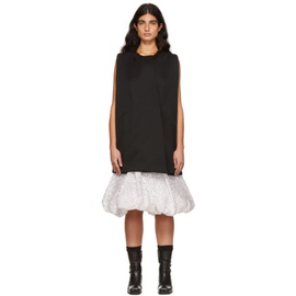 웰던 We11done Black Wool Mini Dress 221327F052001