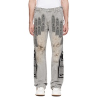 Who Decides War Gray Patch Trousers 241389M186018