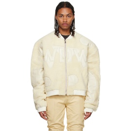Who Decides War 오프화이트 Off-White WDW Digi Shearling Bomber Jacket 232389M175005