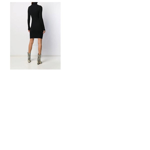  월포드 Wolford Ladies Long-sleeve Merino Ribbed-knit Dress 51896-8763