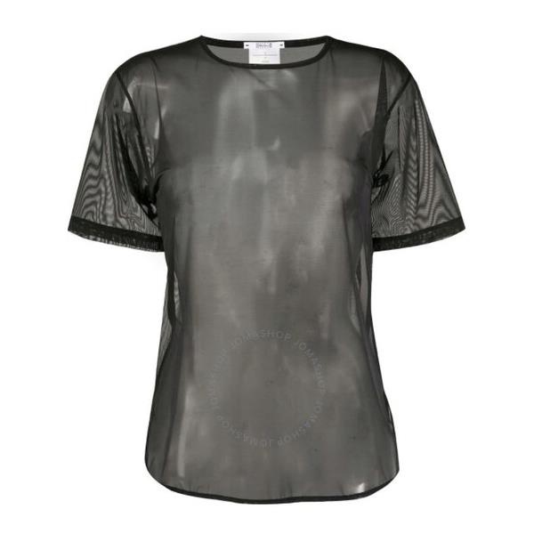 월포드 Wolford Ladies Black Loose Fit Tulle Shirt 52677-7005