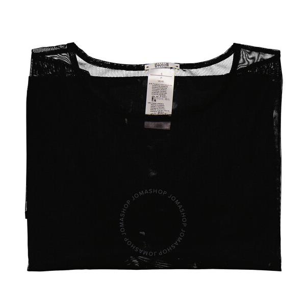  월포드 Wolford Ladies Black Loose Fit Tulle Shirt 52677-7005