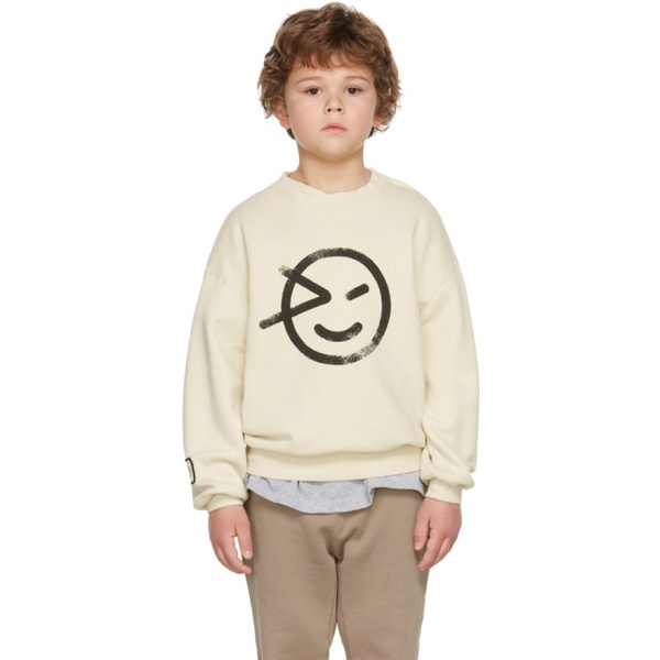  Wynken Kids Beige Slouch Sweatshirt 212902M720013