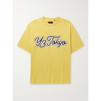 Y-3 Oversized Logo-Print Cotton-Blend Jersey T-Shirt 1647597315714020