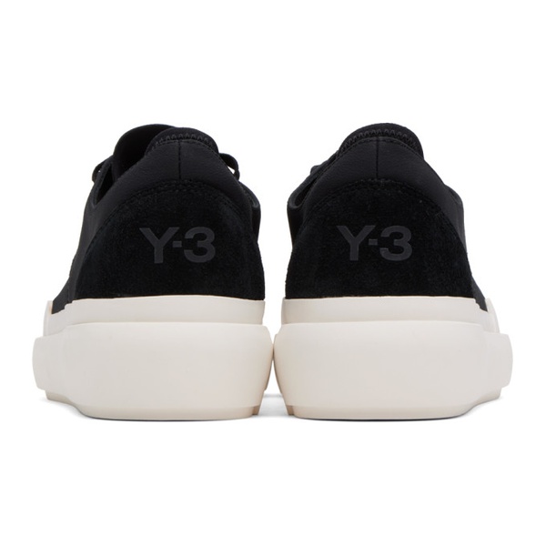  Y-3 Black Agate Court Formal Sneakers 232138M237011