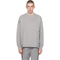 Y-3 Gray Pocket Sweatshirt 241138M204006