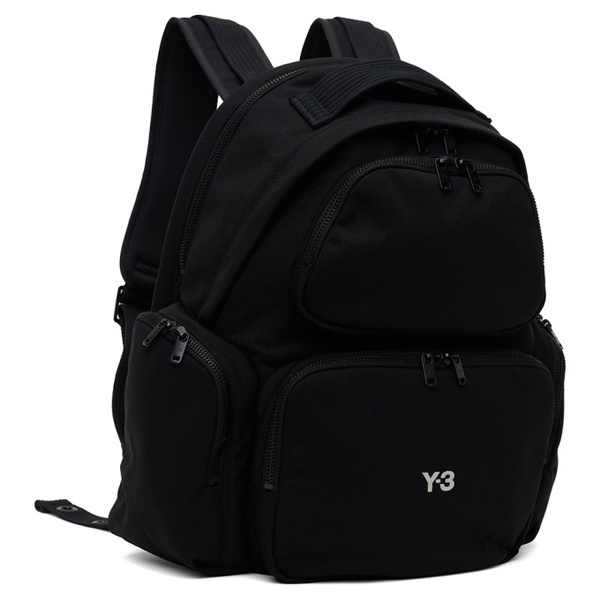  Y-3 Black Canvas Backpack 241138M166004