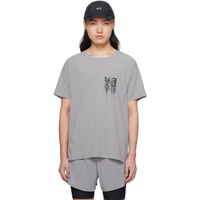 Y-3 Gray Printed T-Shirt 241138M213028