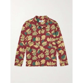YMC Feathers Printed Cotton and Silk-Blend Shirt 43769801097085566
