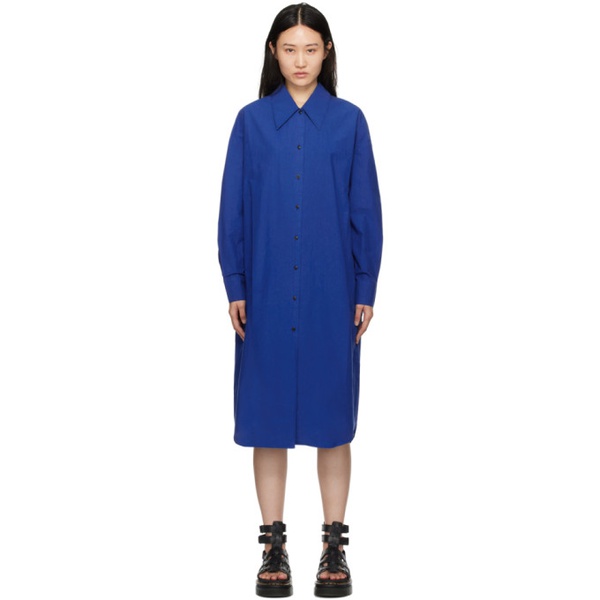  YMC Blue Judy Midi Dress 241161F054018