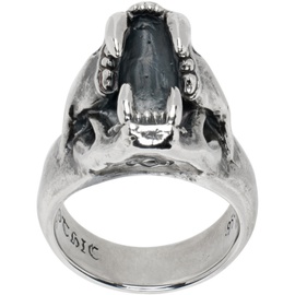 요지 야마모토 YOHJI YAMAMOTO Silver Puma Skull Ring 231573M147006