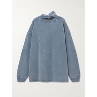 와이프로젝트 Y/PROJECT Triple Collar garment-dyed cotton-jersey sweatshirt 790769681