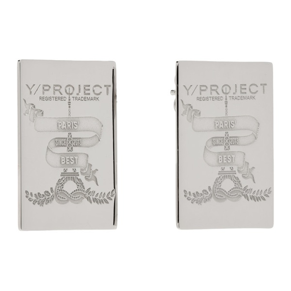  와이프로젝트 Y/Project Silver Mini Paris Best Earrings 241893M144004