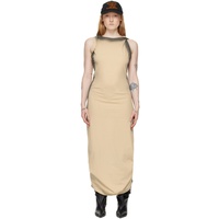 와이프로젝트 Y/Project Beige Twisted Shoulder Maxi Dress 241893F055008