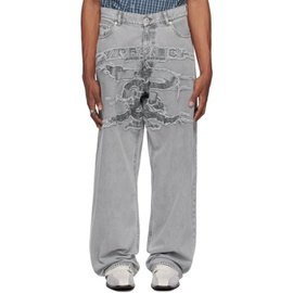 와이프로젝트 Y/Project Gray Paris Best Patch Jeans 241893M186018