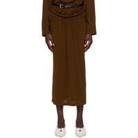 와이프로젝트 Y/Project Brown Arc Maxi Skirt 222893F093000