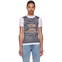 와이프로젝트 Y/Project Gray & 오프화이트 Off-White 장 폴 고티에 Jean Paul Gaultier 에디트 Edition Paris Best T-Shirt 231893M213005