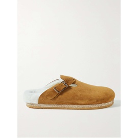 YUKETEN Sal-1 Shearling-Lined Suede Sandals 1647597291504258