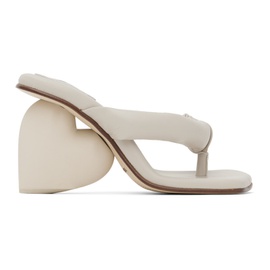 YUME YUME SSENSE Exclusive Taupe Love Mules 231844F125009