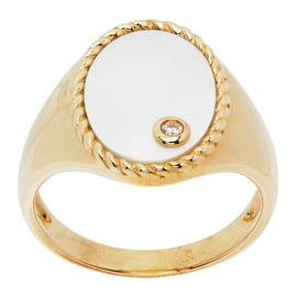 Yvonne Leon Gold Chevaliere Ovale Ring 241590F011012
