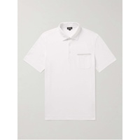 ZEGNA Nubuck-Trimmed Cotton-Pique Polo Shirt 1647597310703755