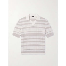 ZEGNA Degrade Cotton-Blend Polo Shirt 1647597327686944