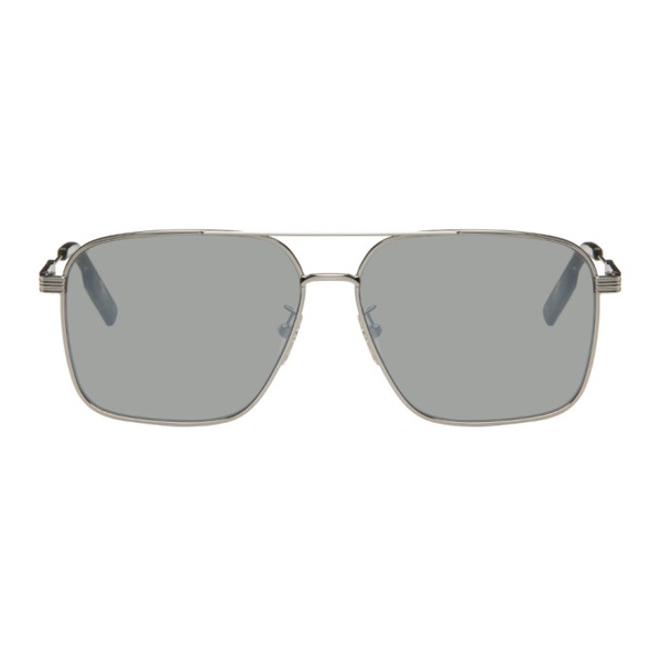  ZEGNA Silver Aviator Sunglasses 232142F005002