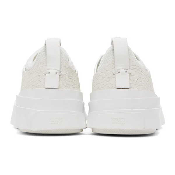  ZEGNA White MRBAILEY 에디트 Edition Triple Stitch Sneakers 231142M237033