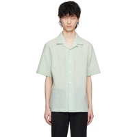 ZEGNA Green Button Shirt 241142M192024