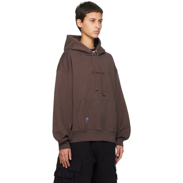  (di)vision Brown Embroidered Hoodie 232807F097001