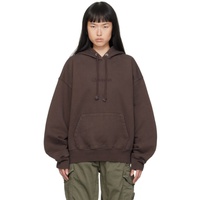 (di)vision Brown Embroidered Hoodie 232807F097000