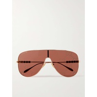 구찌 GUCCI EYEWEAR Aviator-Style Rose Gold-Tone Sunglasses 1647597324193551