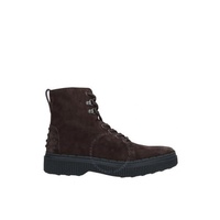 Tods Mens Dark Brown Nuovo Stivaletto Gomma Suede Lace-Up Ankle Boots XXM39A0AI50RE0S800