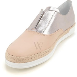 Tods Ladies Slip on Sneakers with Mettalic Effect in Light/Metal Gold XXW0TV0J9808FG0H73