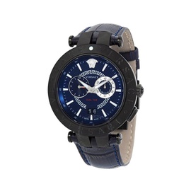 베르사체 Versace V-Race Chronograph Quartz Blue Dial Mens Watch VEBV00419