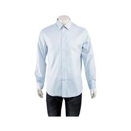 버버리 Burberry Pale Blue Cotton Oxford Dress Shirt 8013731