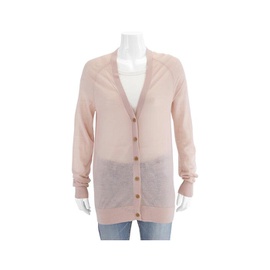 버버리 Burberry Open-stitch Detail Cashmere Cardigan In Thistle Pink 4071600