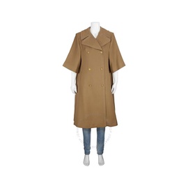 Chloe Utilitarian Double-breasted Cropped Sleeves Coat CHC19WMA05175205