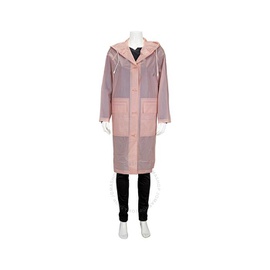 버버리 Burberry Ladies Rose Pink Transparent Trench Coat 4547139