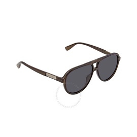 구찌 Gucci Grey Aviator Mens Sunglasses GG0935S 001 58