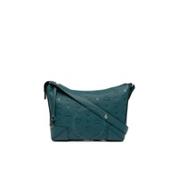 Mcm Ladies Deep Teal Klara Shoulder Bag in Monogram Leather MWSBSKM02JY