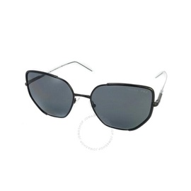 Prada Black Polarized Geometric Ladies Sunglasses PR 52WS 1AB5Z1 58