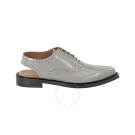 버버리 Burberry Cloud Grey Leather Slingback Oxford Brogue Shoes 8028711