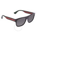구찌 Gucci Polarized Grey Rectangular Mens Sunglasses GG0341S 002 56