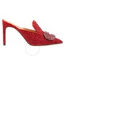 Giannico Ladies Ruby Red Daphne Glittered High-heel Mules GI0003 90CP 0544 4015
