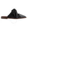 버버리 Burberry Black Tillington Scarf Tie Detail Mules 8029225